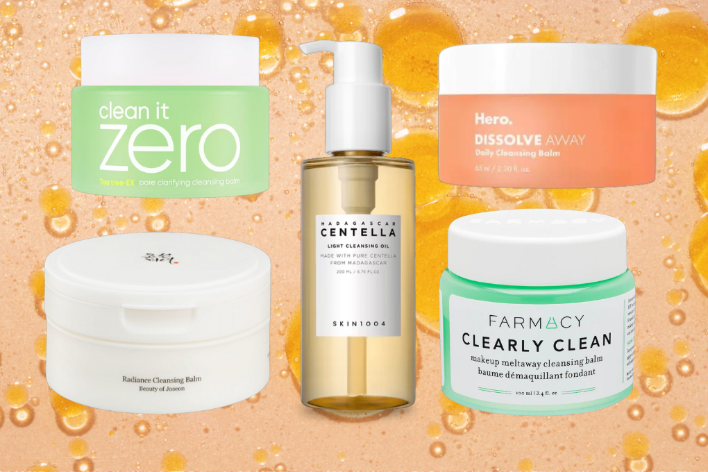 Selection of oil cleansers for acne prone skin