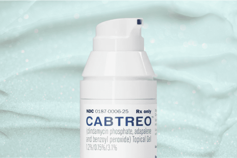 Bottle of Cabtreo prescription gel