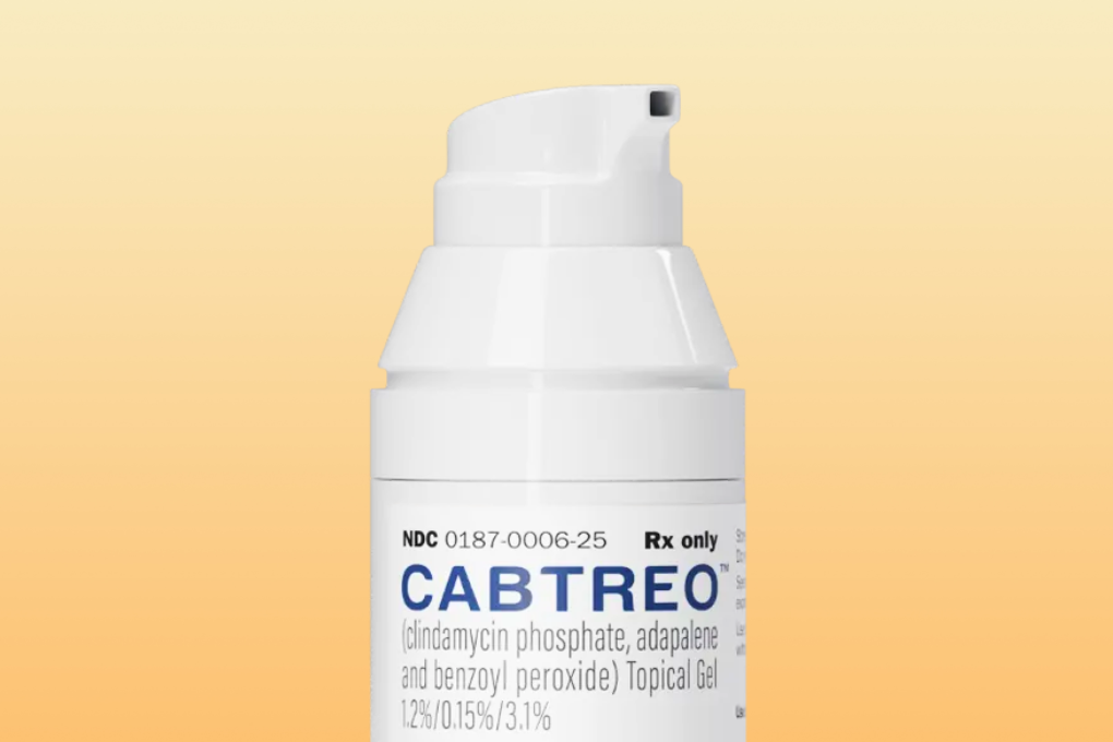 Bottle of Cabtreo prescription gel