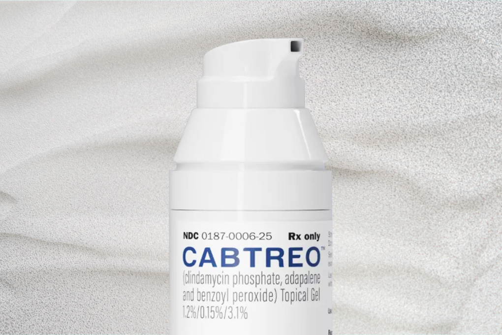 Bottle of Cabtreo prescription gel