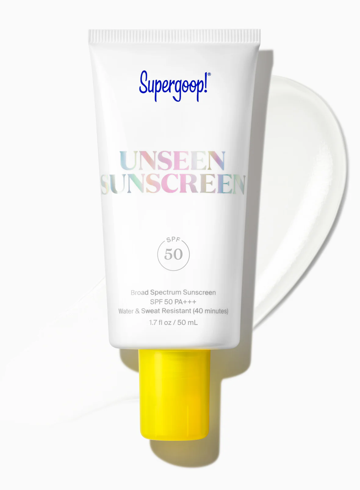 Supergoop! Unseen Sunscreen Broad Spectrum Invisible Face Sunscreen and Makeup-Gripping Primer SPF 40